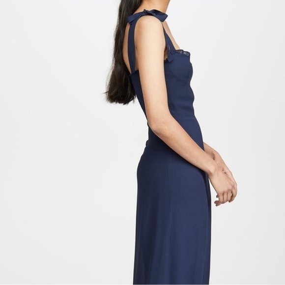 Reformation Nikita Dress - Navy - 0P - Picture 3 of 9